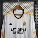 Camisa Real Madrid Home Manga comprida 23/24 - Adidas Torcedor Masculina - Torcedor