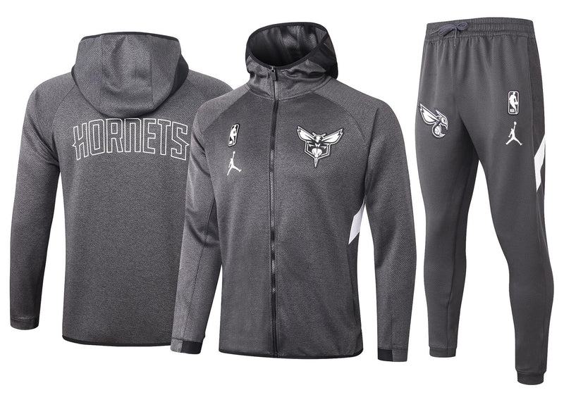 Conjunto Nike NBA - Therma Flex Charlotte Hornets Preto Treino