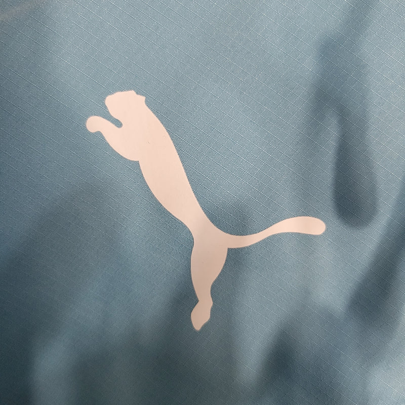 Jaqueta Corta Vento Manchester City Azul e Branca - 23/24