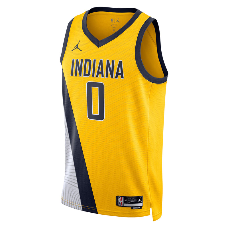 Camisa NBA Indiana Pacers Jordan Statement Edition Swingman Jersey Amarela Tyrese Haliburton 0