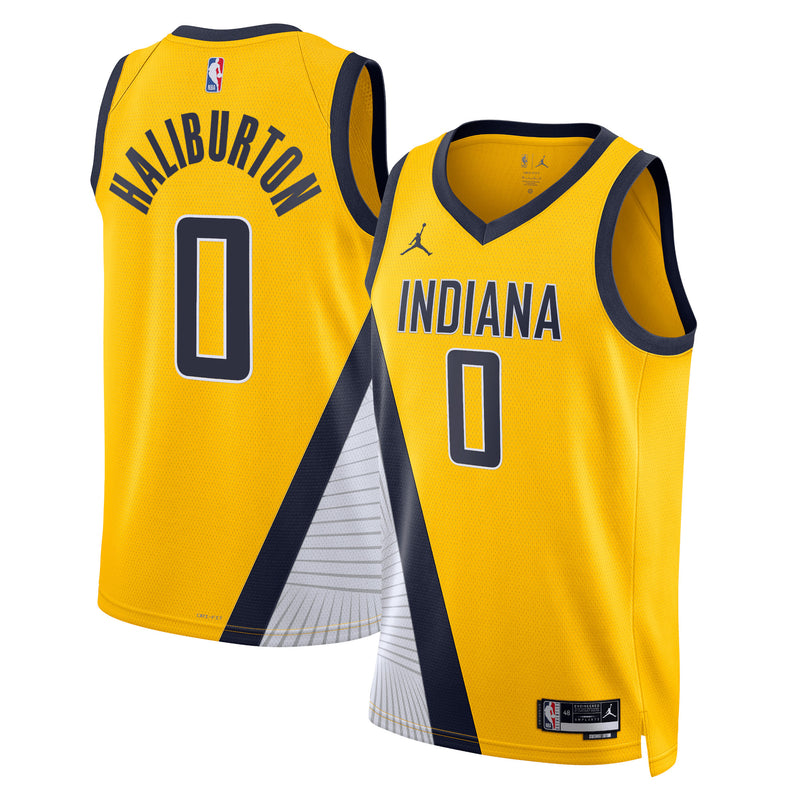 Camisa NBA Indiana Pacers Jordan Statement Edition Swingman Jersey Amarela Tyrese Haliburton 0