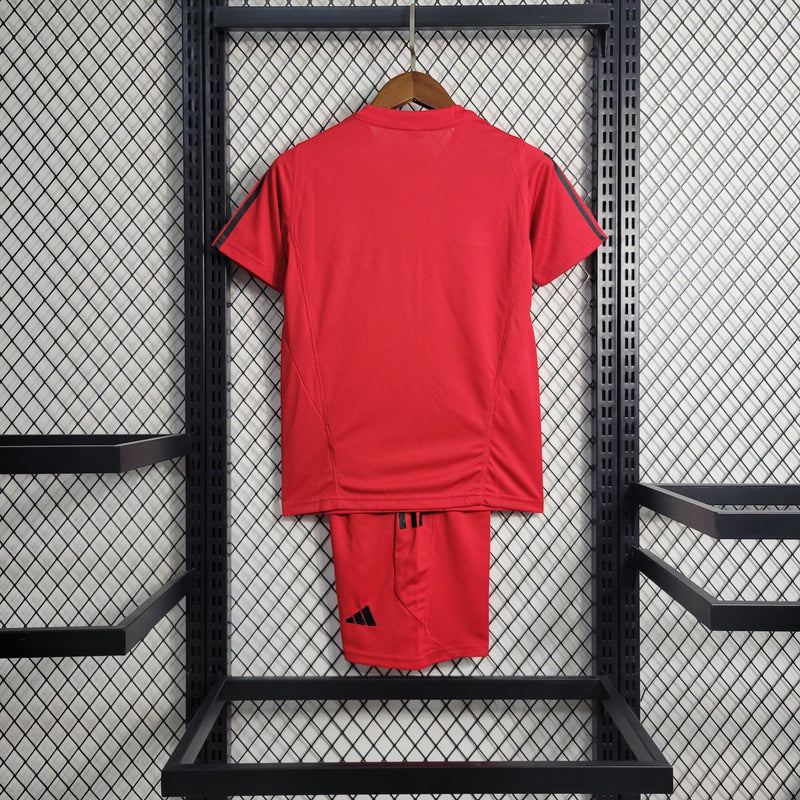 Kit Infantil Flamengo Treino - 23/24 - Vermelho