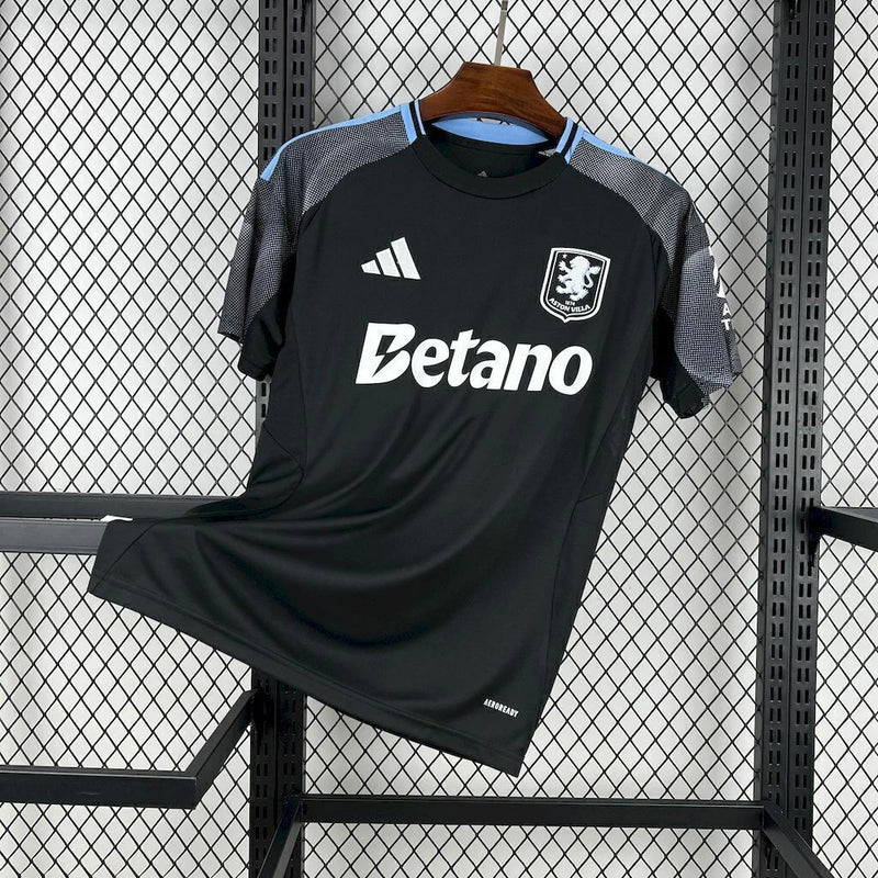 Camisa Adidas Aston Villa 25/26 Torcedor Masculina - Preta