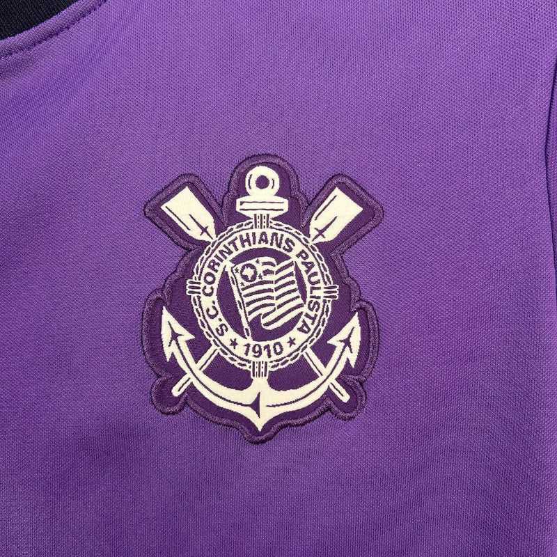 Camisa Nike Corinthians - 2025/26 Torcedor Feminina - Treino Roxa