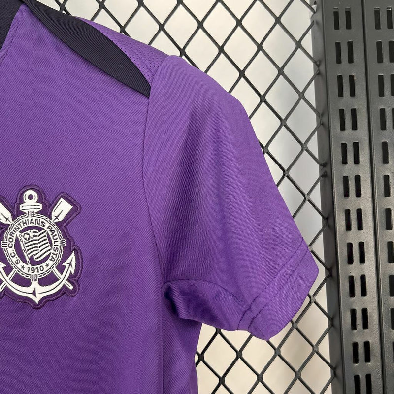 Camisa Nike Corinthians - 2025/26 Torcedor Feminina - Treino Roxa