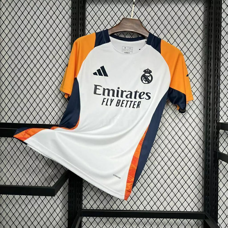 Camisa Real Madrid 2025/2026 Treino Torcedor Masculina - Branca