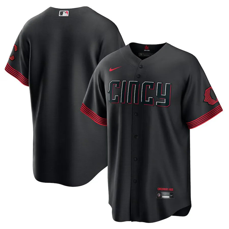 Camisa MLB - Cincinnati Reds Connect City - Torcedor Masculina Preta