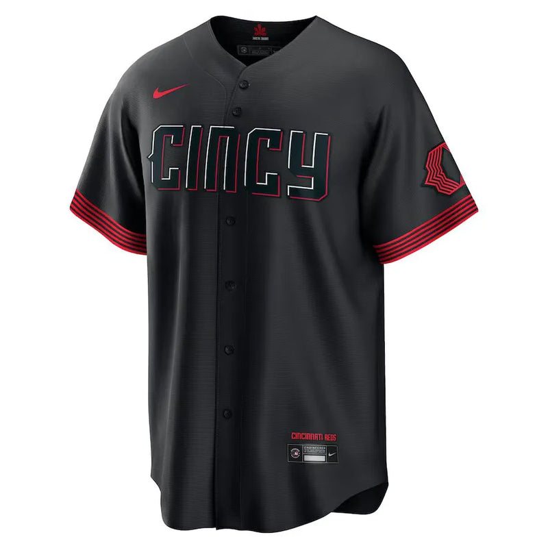 Camisa MLB - Cincinnati Reds Connect City - Torcedor Masculina Preta