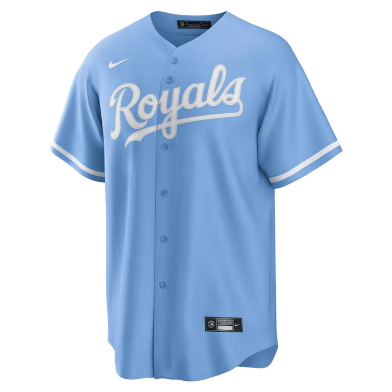 Camisa MLB - Kansas City Royals Alternativa - Torcedor Masculina Azul Claro