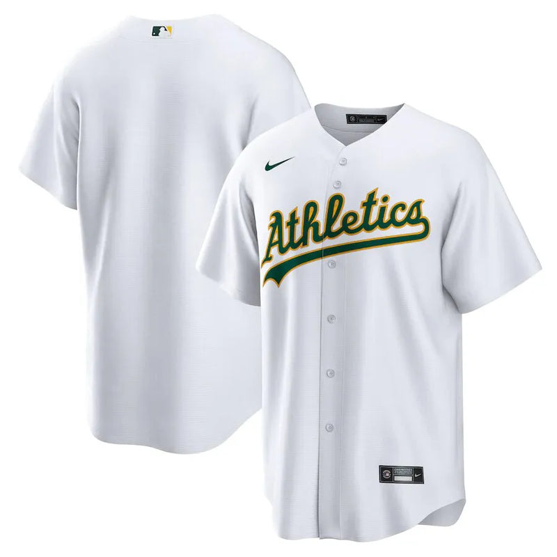 Camisa MLB - Oakland Athletics Home - Torcedor Masculina Branca