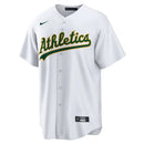 Camisa MLB - Oakland Athletics Home - Torcedor Masculina Branca