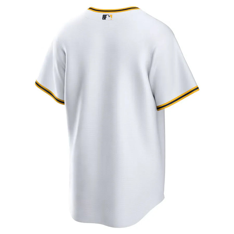 Camisa MLB - Pittsburgh Pirates White Home - Torcedor Masculina Branca