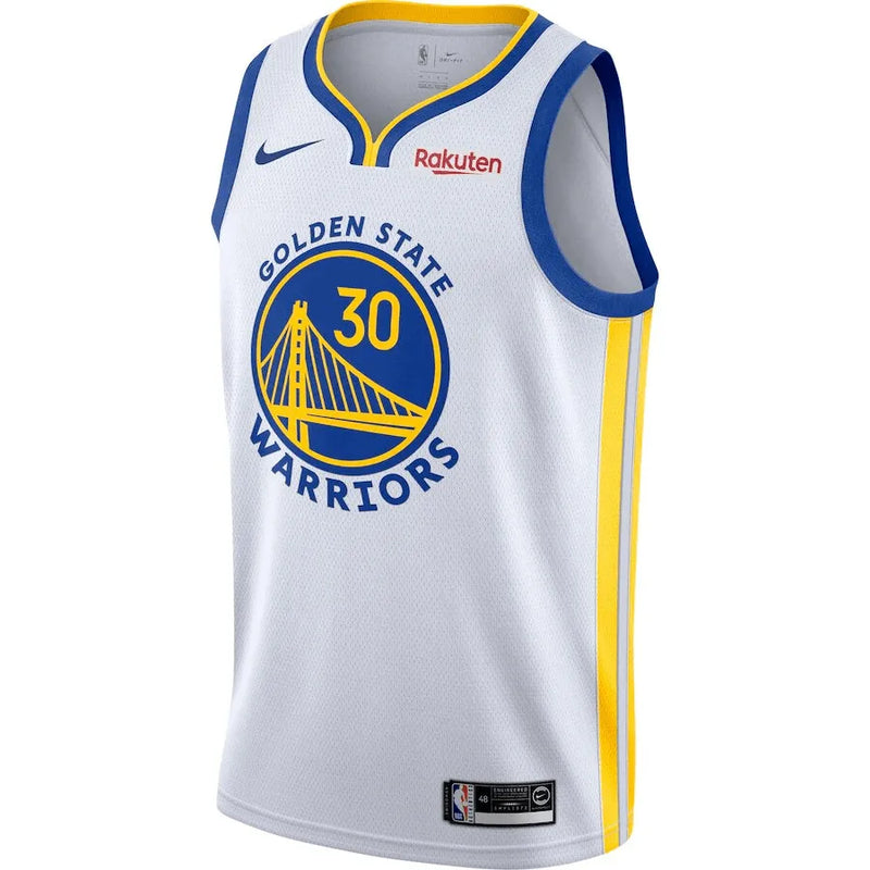 Camisa NBA Golden State Warriors Association - Edition Swingman Jersey Branca Stephen Curry 30