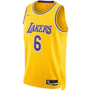 Camisa NBA Los Angeles Lakers Icon - Edition 21/22 LeBron James 6 Swingman Jersey