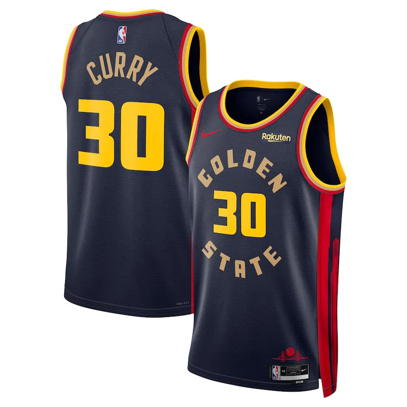 Camisa NBA Golden State Warriors Navy City - Edition 24/25 Swingman Jersey Stephen Curry 30
