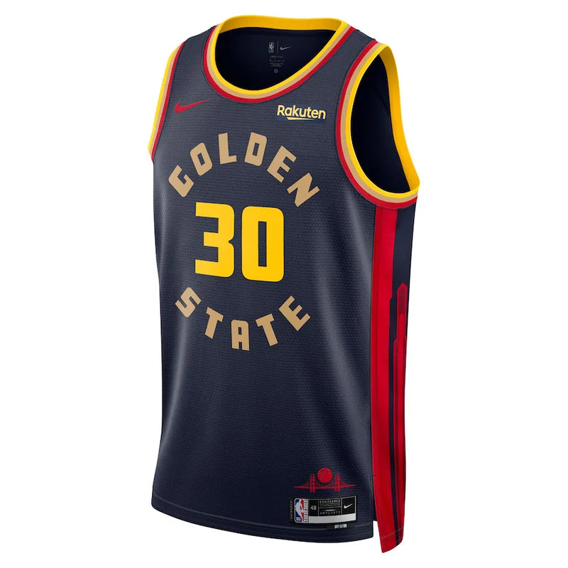 Camisa NBA Golden State Warriors Navy City - Edition 24/25 Swingman Jersey Stephen Curry 30