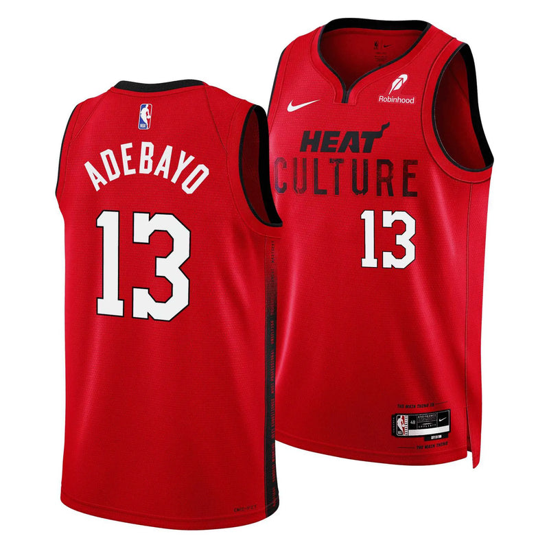 Camisa NBA Miami Heat City Edition 25/26 Swingman Jersey Bam Adebayo 13 Vermelha