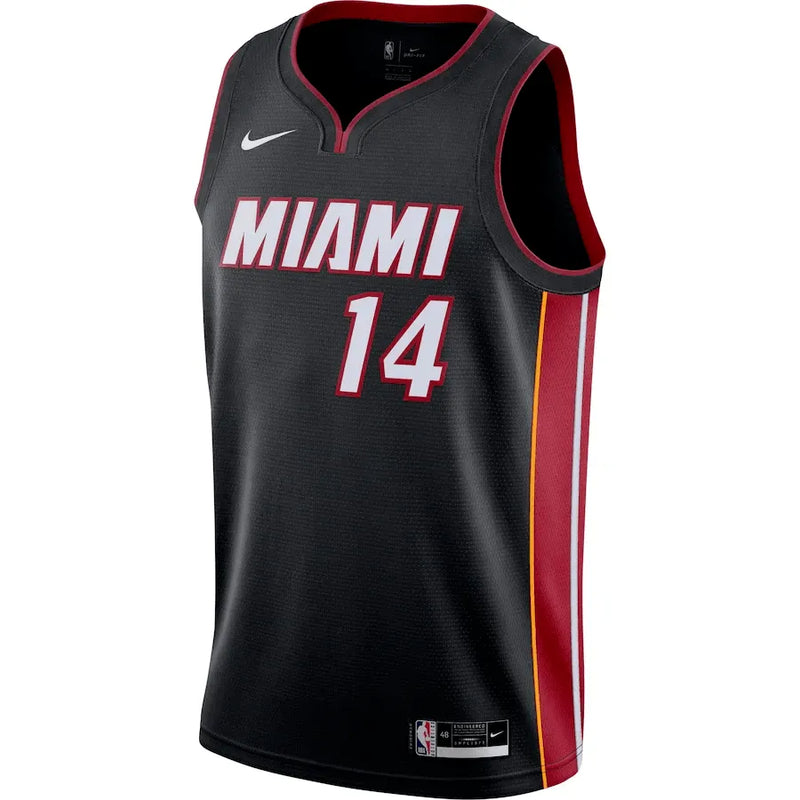 Camisa NBA Miami Heat Icon Edition Swingman Jersey Preta Tyler Herro 14