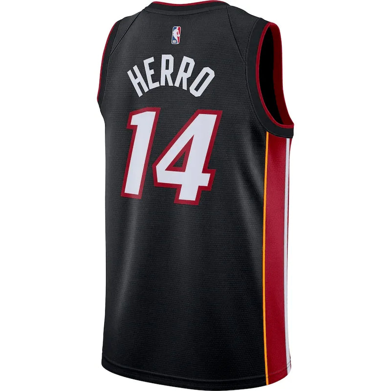 Camisa NBA Miami Heat Icon Edition Swingman Jersey Preta Tyler Herro 14