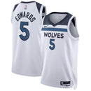 Camisa NBA Minnesota Timberwolves Association - Edition Swingman Jersey Anthony Edwards 5 Branca