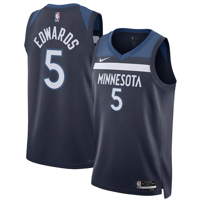 Camisa NBA Minnesota Timberwolves Icon - Edition Swingman Jersey Anthony Edwards 5 Azul