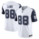 Camisa NFL Dallas Cowboys Vapor F.U.S.E Limited CeeDee Lamb 88 Alternativa Branca Masculina