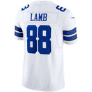 Camisa NFL Dallas Cowboys Vapor F.U.S.E Limited CeeDee Lamb 88 Branca Masculina