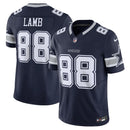 Camisa NFL Dallas Cowboys Vapor F.U.S.E Limited CeeDee Lamb 88 Azul Navy Masculina