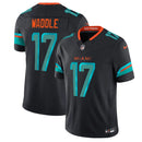 Camisa NFL Miami Dolphins Jaylen Waddle 17 Rivalries Collection Limited 2025 Azul Escuro Masculina