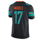 Camisa NFL Miami Dolphins Jaylen Waddle 17 Rivalries Collection Limited 2025 Azul Escuro Masculina
