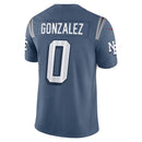 Camisa NFL New England Patriots Christian Gonzalez 0 Rivalries Collection Limited 2025 Azul Acinzentado Masculina