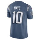 Camisa NFL New England Patriots Drake Maye 10 Rivalries Collection Limited 2025 Azul Acinzentado Masculina