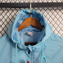 Jaqueta Corta Vento Manchester City Azul e Branca - 23/24