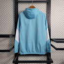 Jaqueta Corta Vento Manchester City Azul e Branca - 23/24