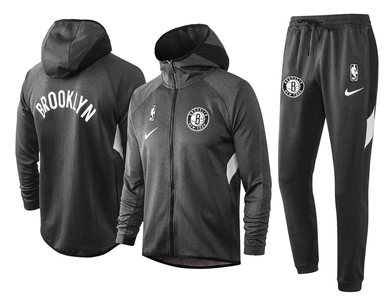 Conjunto Nike NBA - Therma Flex Brooklyn Nets Preto Treino