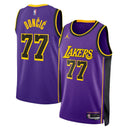 Camisa NBA Los Angeles Lakers Jordan Statement - Edition Swingman Jersey Luka Doncic 77 Roxa