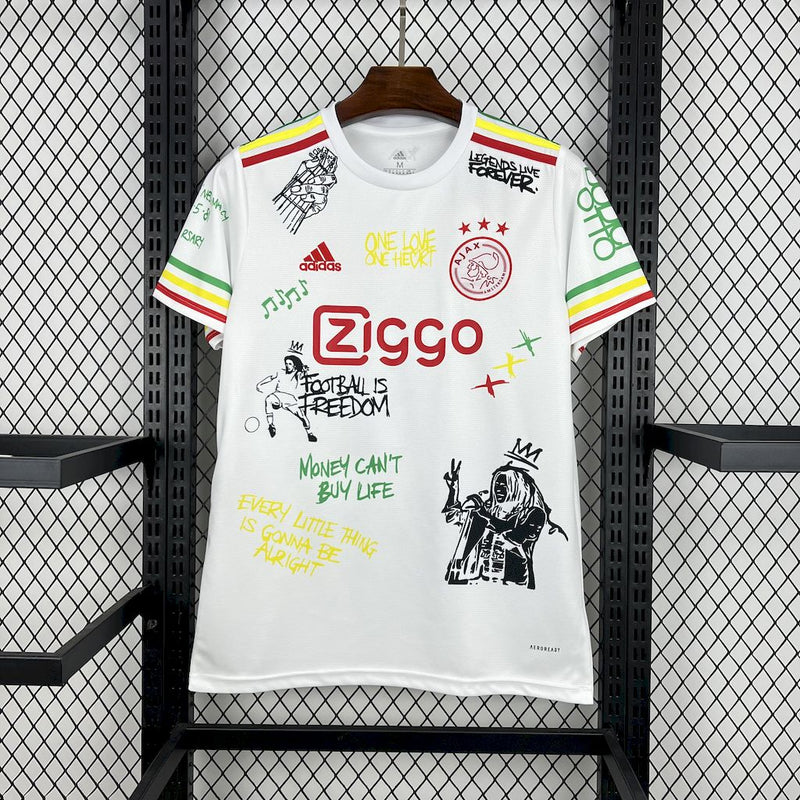 Camisa Ajax Amsterdanlm Bob Marley 40th - 25/26 - Versão Torcedor