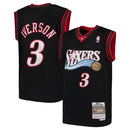 Preschool Philadelphia 76ers Allen Iverson Mitchell & Ness Black 2000-2001 Hardwood Classics Throwback Team Jersey
